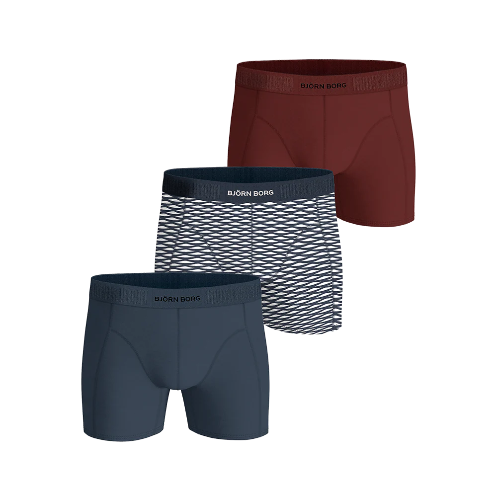 Björn Borg 3-Pack Organic Stretch Boxer - Herre Underbukser
