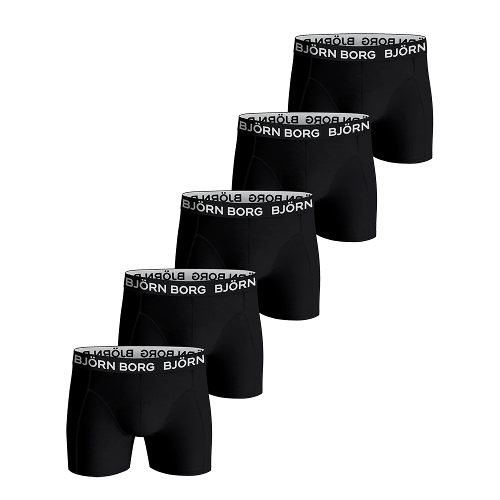Björn Borg 5-Pack Cotton Stretch Boxer - Herre Underbukser