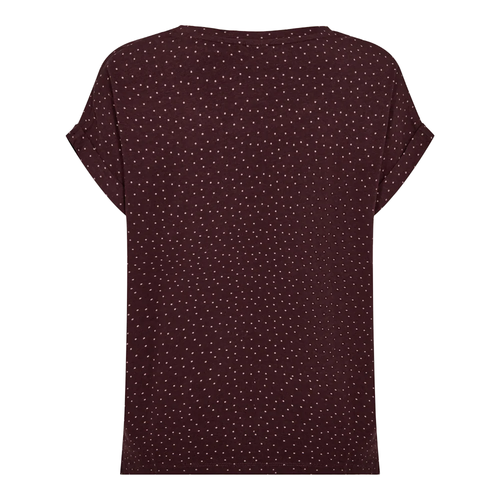 Fabrin Bamboo Dot Loose Fit Tee 26, W - Dame T-Shirt - Image 3