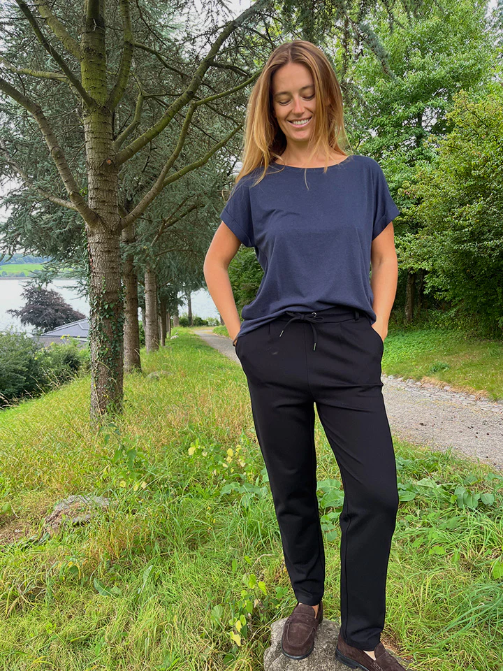 Fabrin Bamboo Loose Fit Tee 26, W. - Dame T-Shirt - Image 3