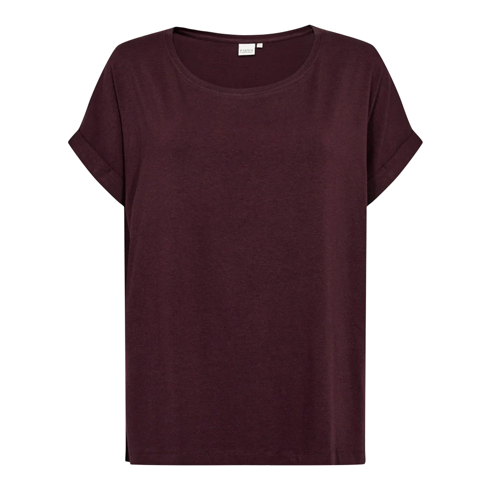 Fabrin Bamboo Loose Fit Tee 26, W. - Dame T-Shirt