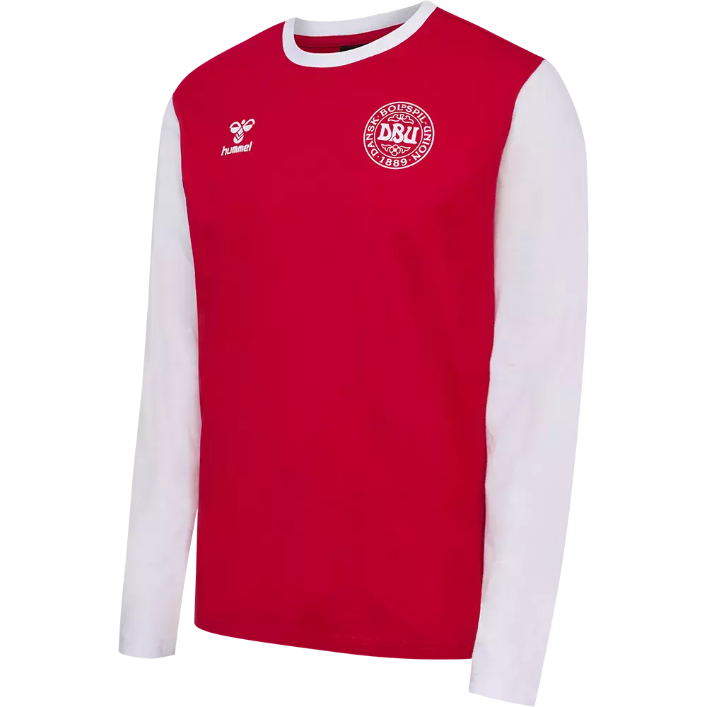 Hummel DBU Fan Block LS Tee - Langærmet Fodbold T-Shirt - Image 5