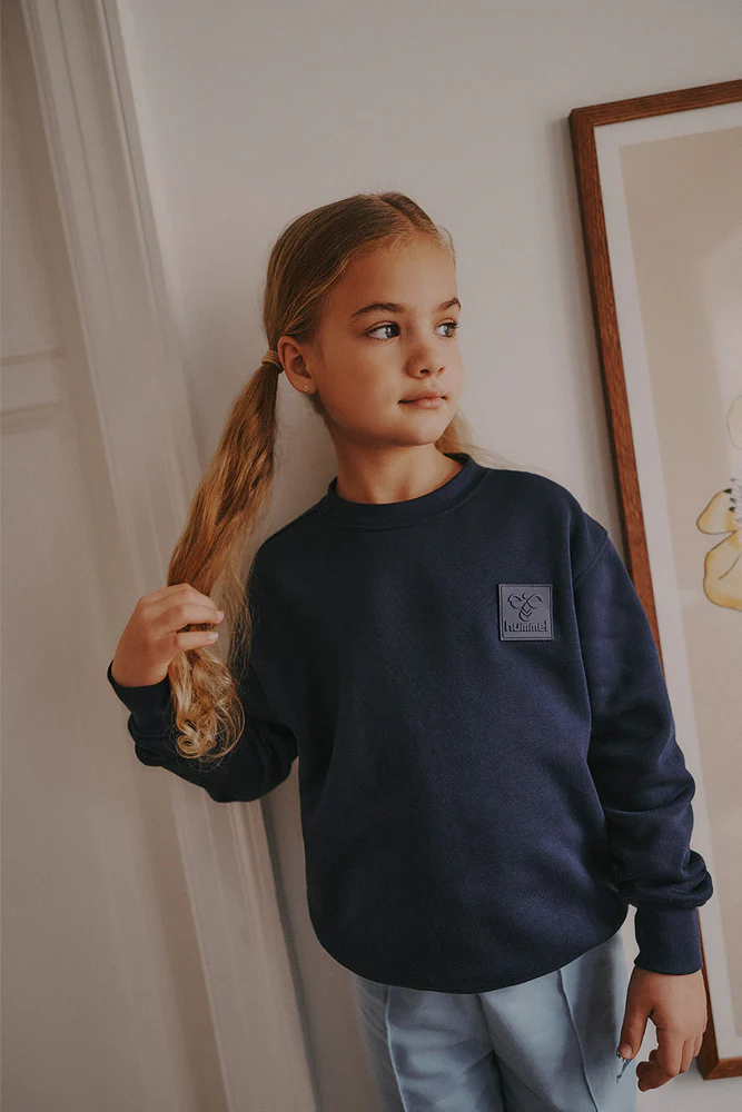 Hummel Jr Clean Crew Sweat - Børne Sweatshirt - Image 2