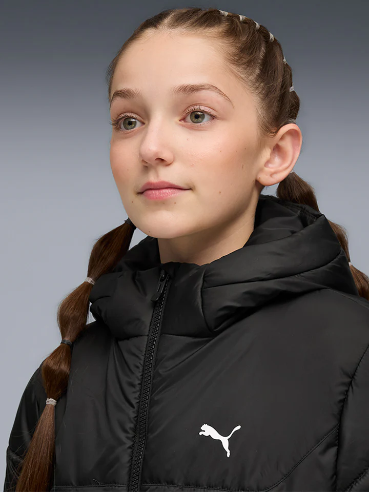Puma Jr Ess Hooded Jacket - Børne Vinterjakke - Image 5