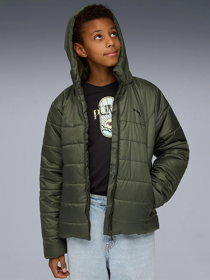 Puma Jr Ess Hooded Jacket - Børne Vinterjakke - Image 2