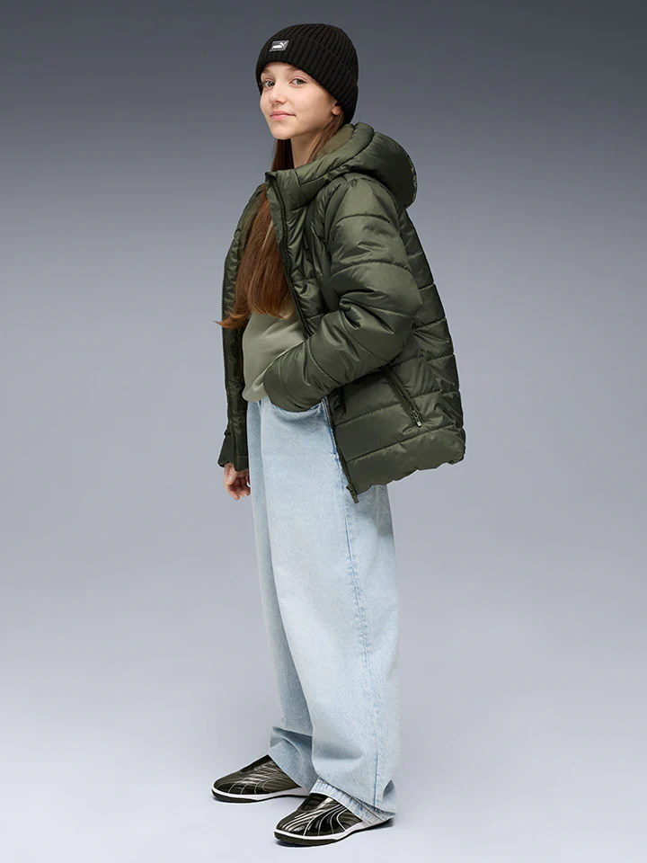Puma Jr Ess Hooded Jacket - Børne Vinterjakke - Image 3