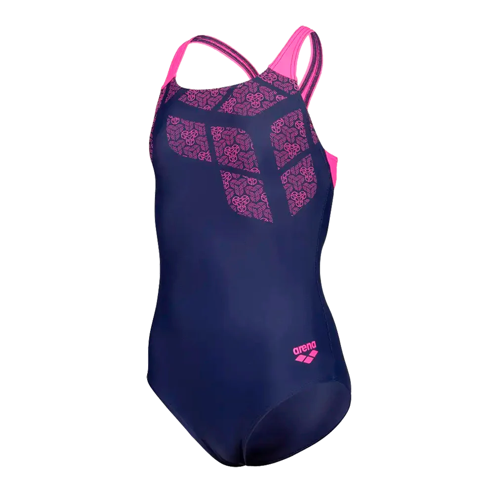 Arena Jr Kikko Pro Back Swimsuit - Pige Badedragt