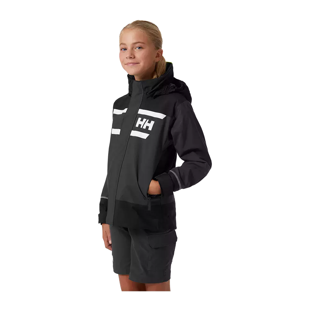 Helly Hansen Jr Salt Port 2.0 Jacket - Børne Sejlerjakke - Image 2
