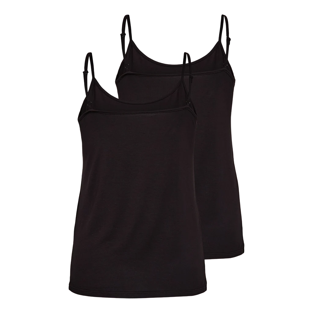 Fabrin Ladies Bamboo Singlet 2 Pack - Dame Top - Image 2