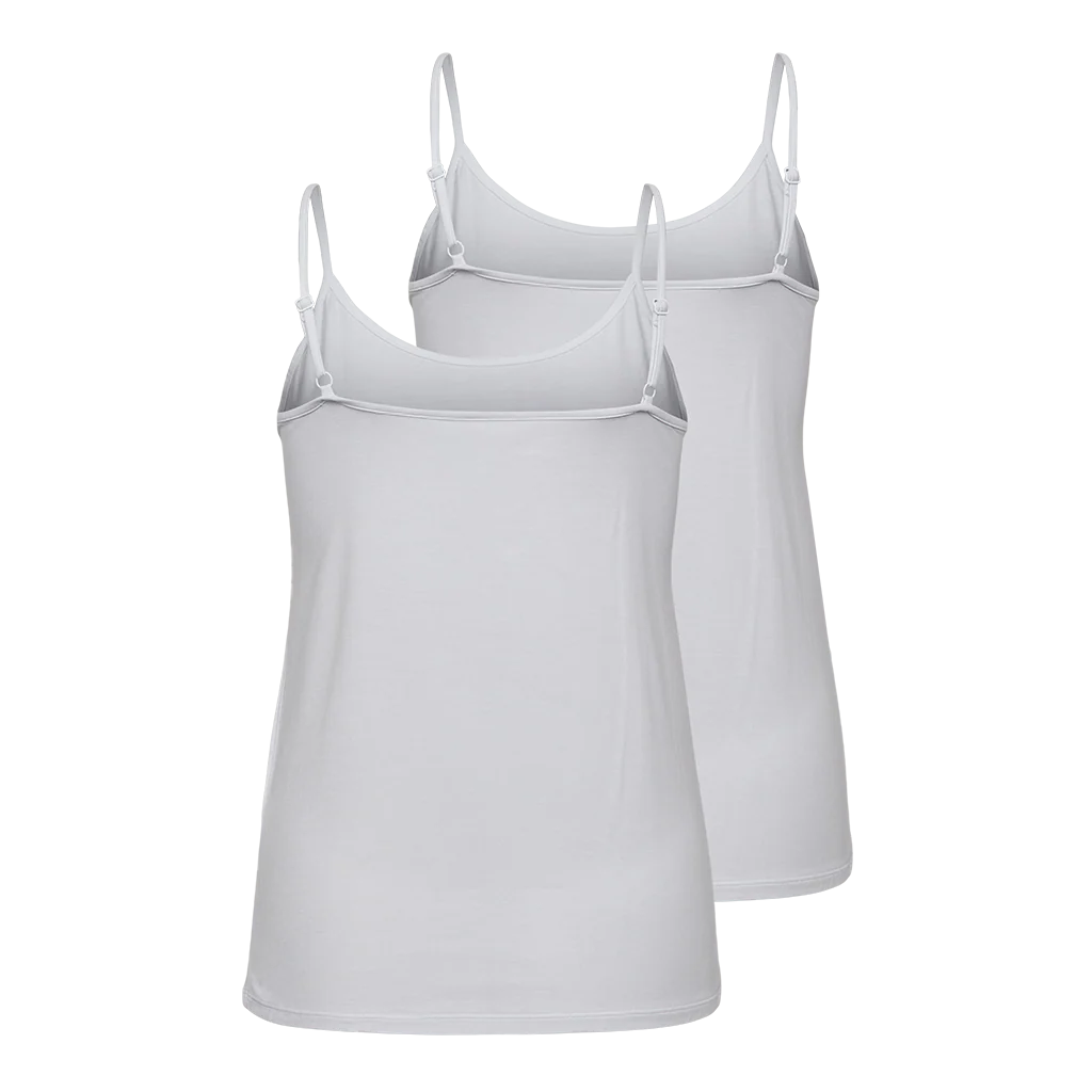 Fabrin Ladies Bamboo Singlet 2 Pack - Dame Top - Image 2