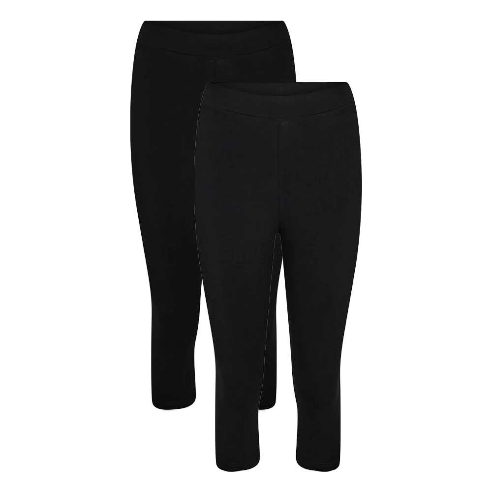 Fabrin Ladies Capri Leggings 2 Pack, W - Dame Tights