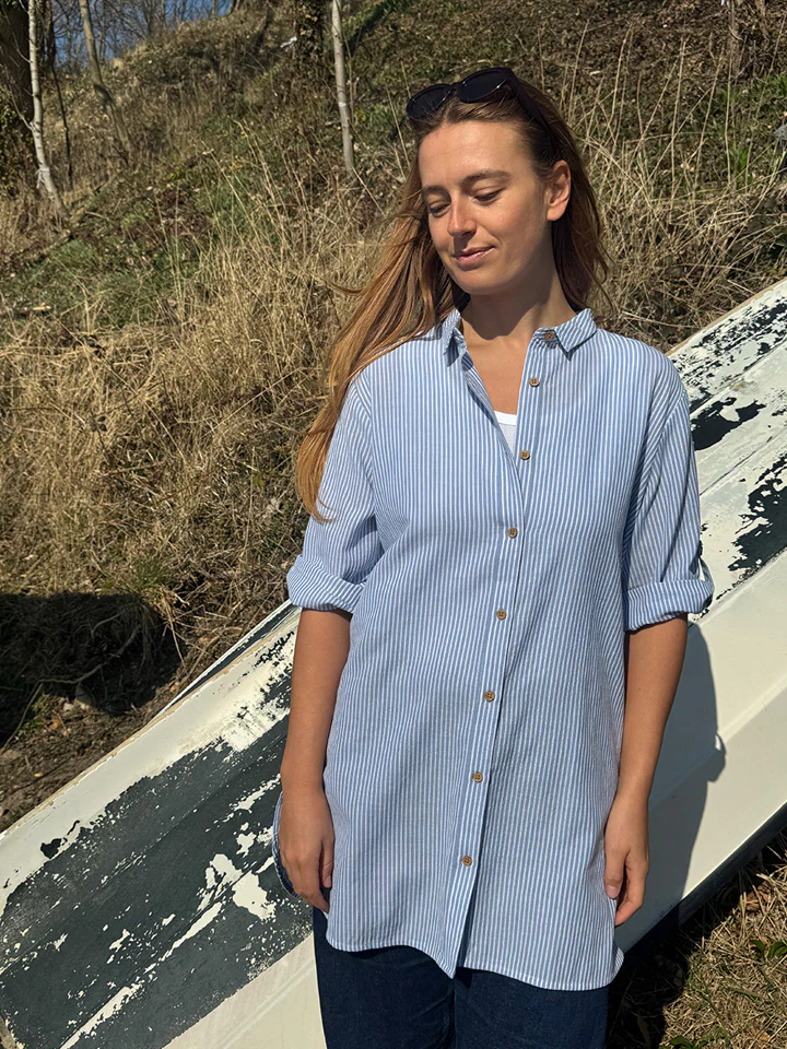 Fabrin New Big Shirt 26, W. - Dame Oversize Skjorte - Image 4
