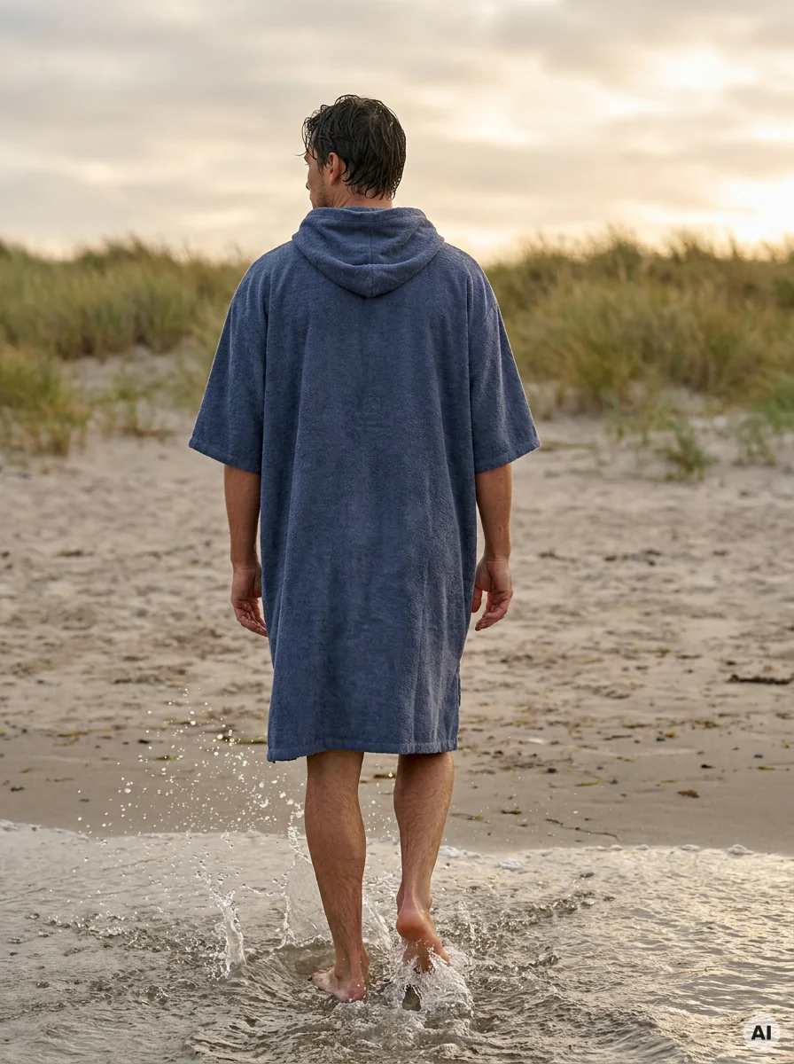 West Coast Denmark Poncho LS 25, Uni - Voksen Badekåbe - Image 2