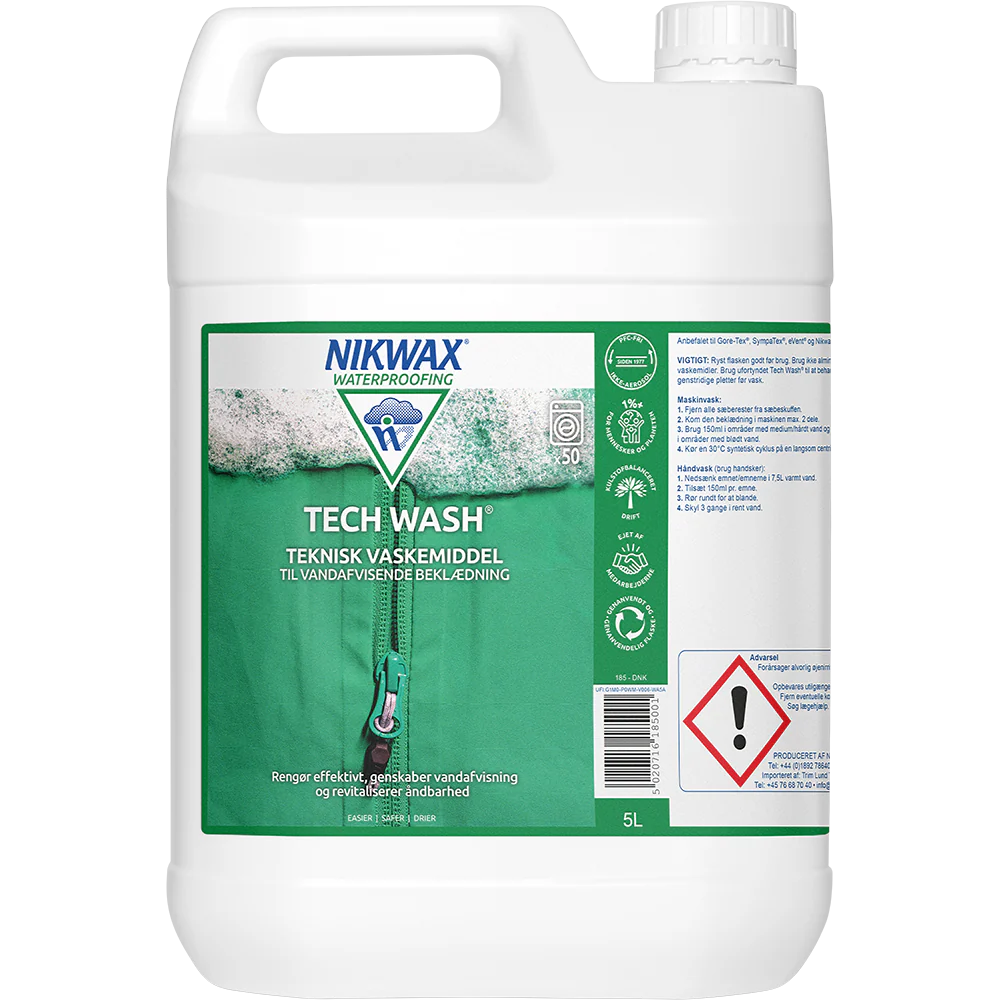 Nikwax Tech Wash 5 Liter - Vaskemiddel
