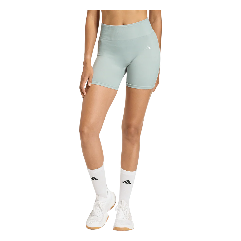 Adidas W ClimaCool Knit 4" Tights - Korte Dame Løbetights - Image 2