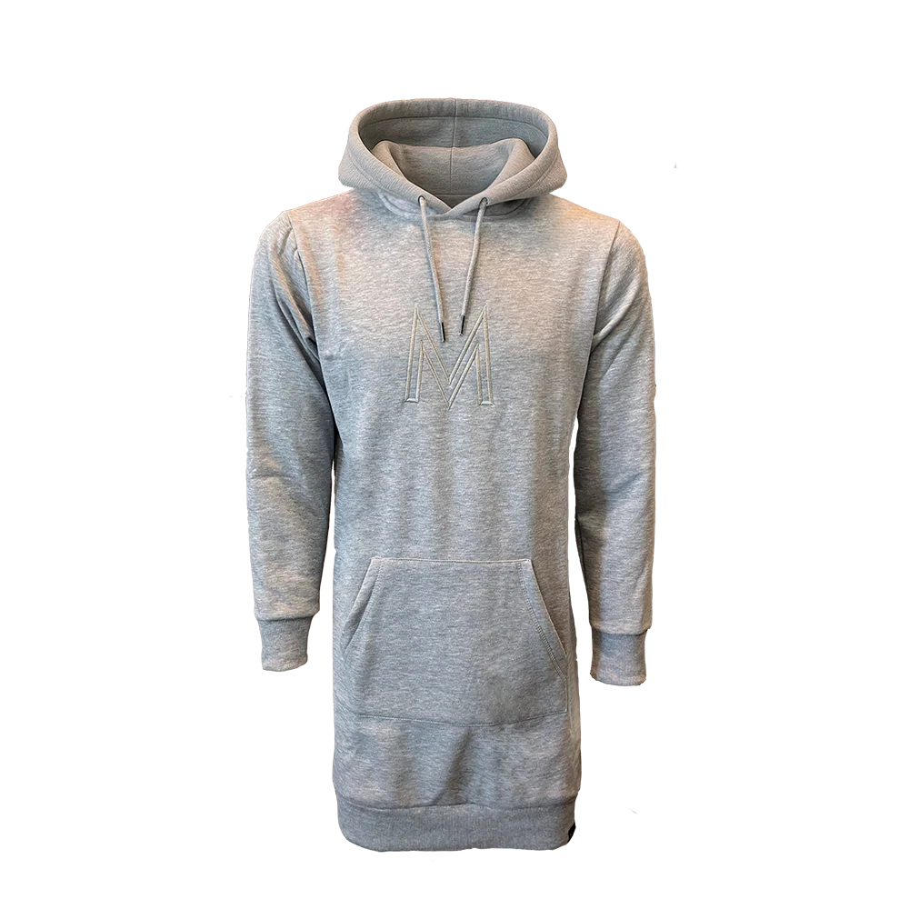 Marine W Hood Dress - Dame Sweat Kjole