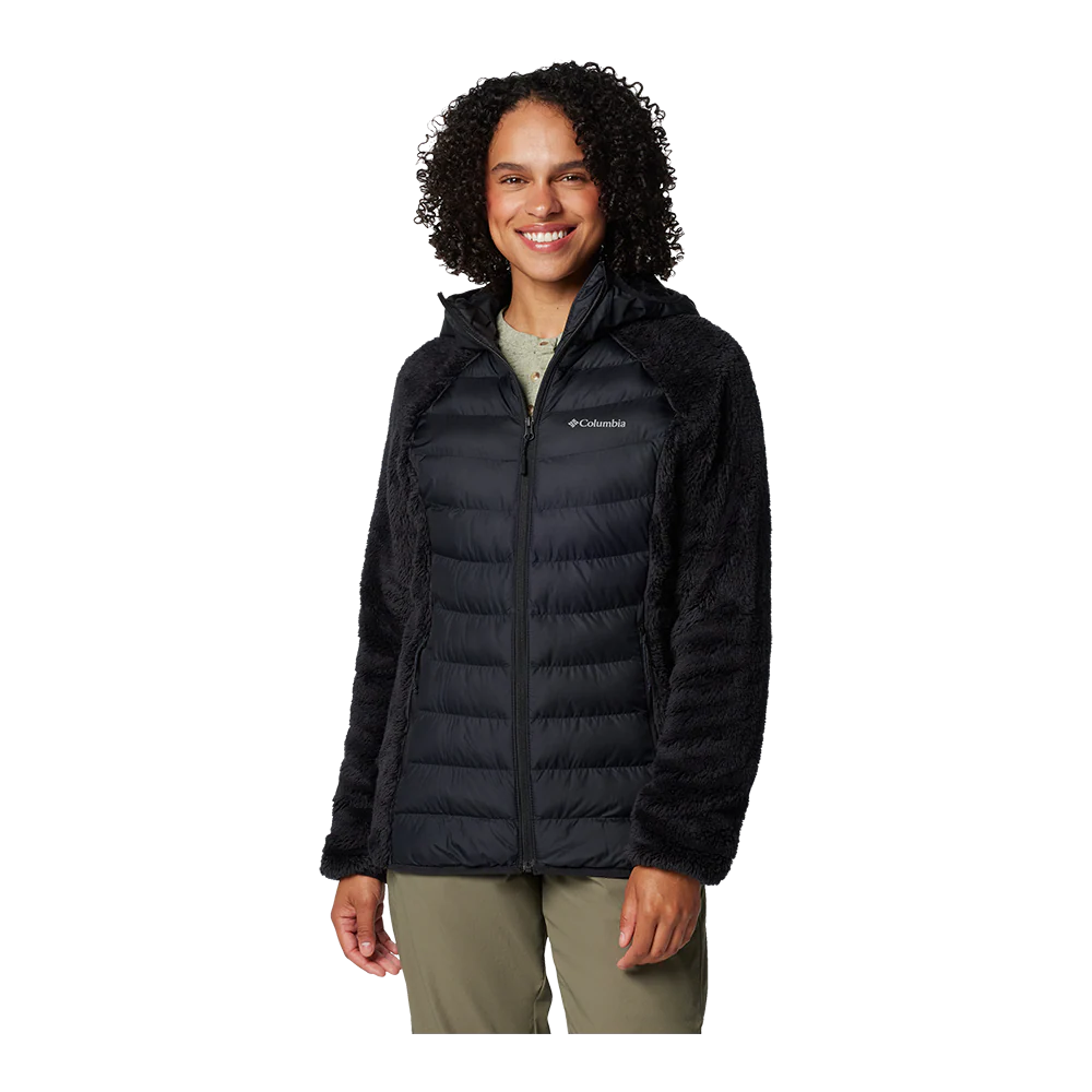 Columbia W Powder Lite Hybrid Sherpa - Dame Fleecetrøje
