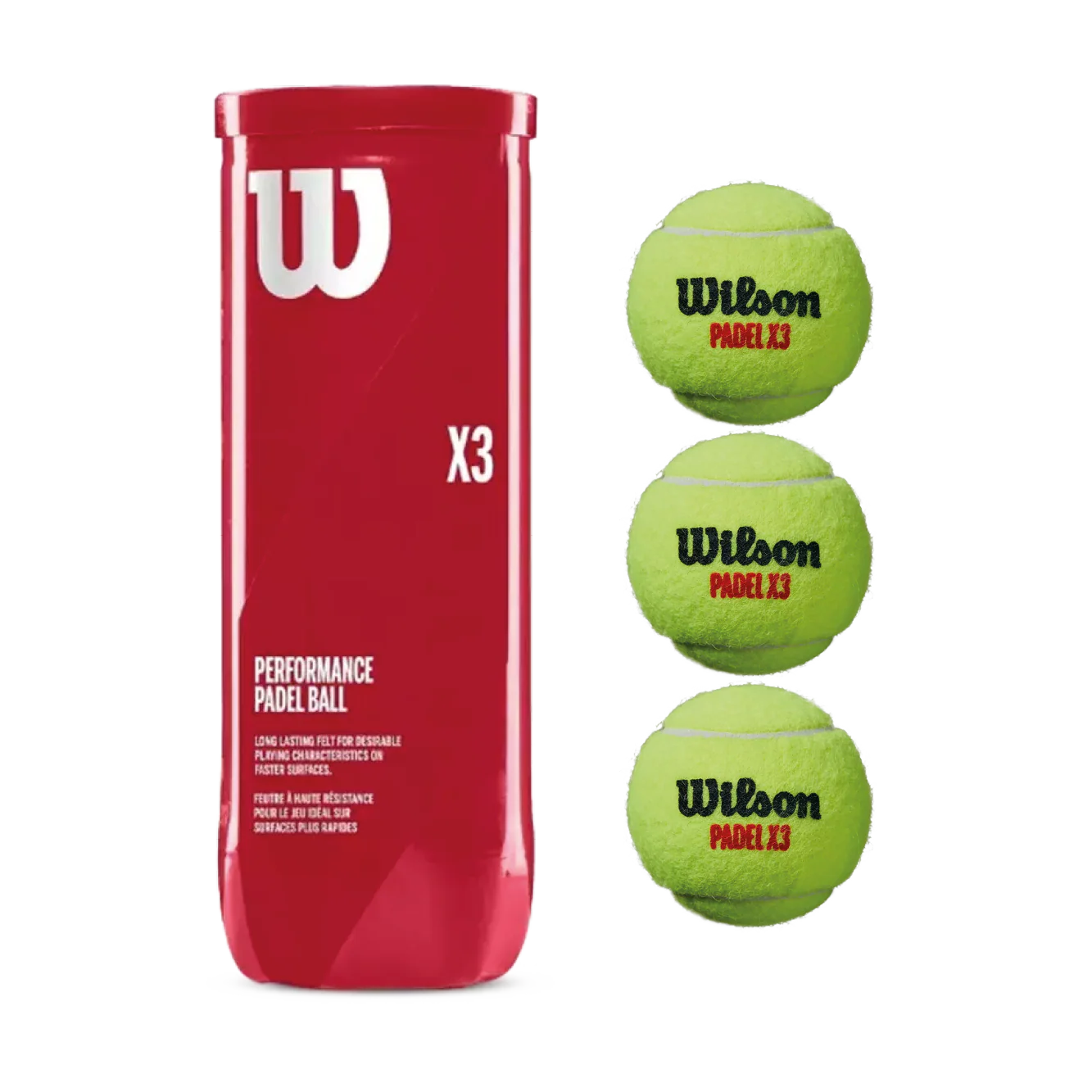 Wilson Padel X3 Ball - Padelbolde